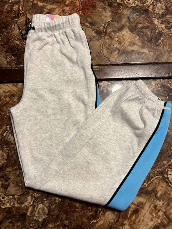 Nascar Other - Nascar Gray Sweatpants with Blue Side Stripe